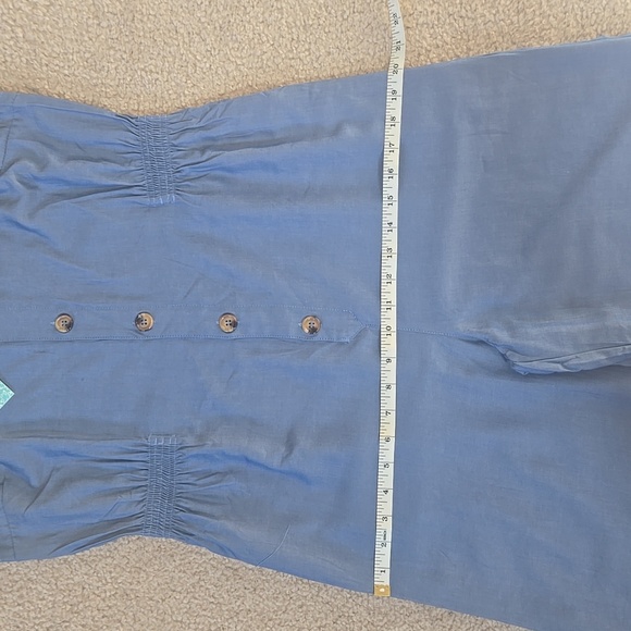 NWT Hayden Los Angeles Cropped Chambray Jumpsuit with Button Detail Size Large - Picture 8 of 12